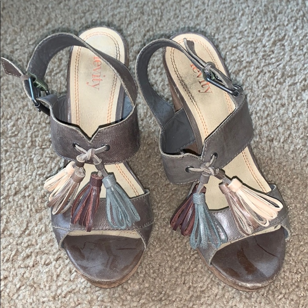 levity tassel heels